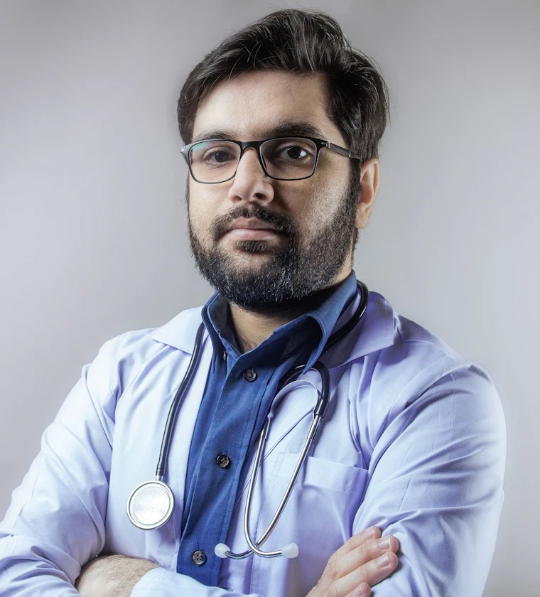 Doctor with a stethoscope at Get Health Point
